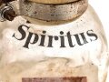 "Spiritus" Flasche, ungereinigt. Gehört ins Bodenfach des "Veterinär Arzneikasten 18/27" der Wehrmacht