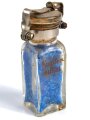 "Kupfersulfat" Flasche, ungereinigt. Gehört ins Bodenfach des "Veterinär Arzneikasten 18/27" der Wehrmacht