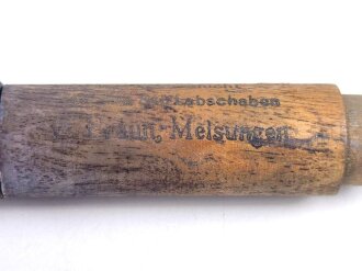 "Höllenstein Stift" ,  gehört so  ins Deckelfach des " "Veterinär Arzneikasten 18/27" der Wehrmacht