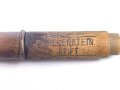 "Höllenstein Stift" ,  gehört so  ins Deckelfach des " "Veterinär Arzneikasten 18/27" der Wehrmacht
