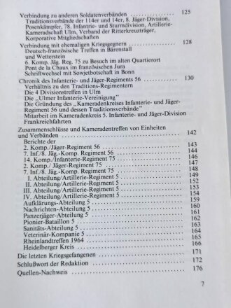 "Ende und Erbe der 5. Infanterie- und Jäger-Division" 176 Seiten, DIN A5, gebraucht