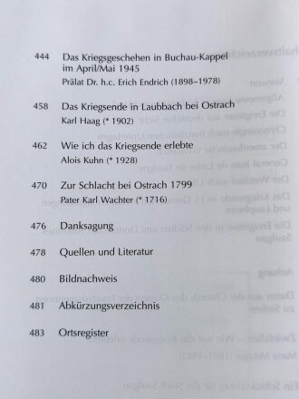 "Das Kriegsende 1945 im nördlichen Oberschwaben " 493 Seiten, DIN A5, gebraucht