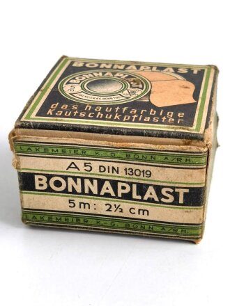 "Bonnaplast" , leere Packung, mit Umverpackung, gehört so unter anderem in den Verbandkasten