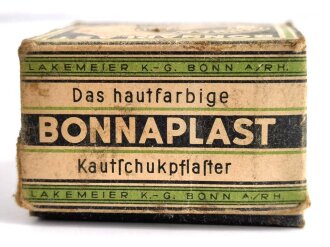 "Bonnaplast" , leere Packung, mit Umverpackung, gehört so unter anderem in den Verbandkasten