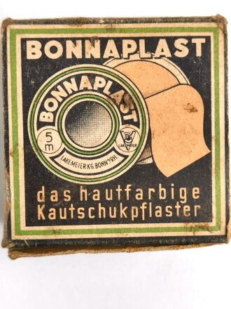 "Bonnaplast" , leere Packung, mit Umverpackung, gehört so unter anderem in den Verbandkasten