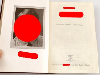 Adolf Hitler "Mein Kampf" kleine, rote " Tornisterausgabe" von 1940