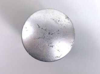 Rasierseifenbehälter Aluminium, ungebraucht aus altem Bestand, Höhe 8cm