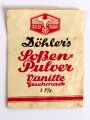 Leere Packung " Döhlers Soßen Pulver Vanille Geschmack" 7 x 9cm