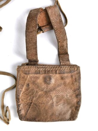 Tasche für eine Erkennungsmarke der Wehrmacht, gebraucht