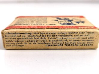 Pack " Esbit Trocken Brennstoff" Erich Schumm Murrhardt ( ab 1943 ), ungeöffnet