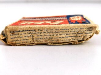 Pack " Esbit Trocken Brennstoff" Erich Schumm Stuttgart ( bis 1943 ) , ungeöffnet