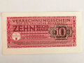 Verrechnungsschein für die deutsche Wehrmacht, 10 Reichsmark, datiert 1944