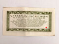 Verrechnungsschein für die deutsche Wehrmacht,  Eine Reichsmark, datiert 1944