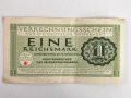 Verrechnungsschein für die deutsche Wehrmacht,  Eine Reichsmark, datiert 1944