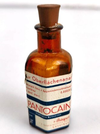 Leere Flasche " Pantocain " Höhe 9cm