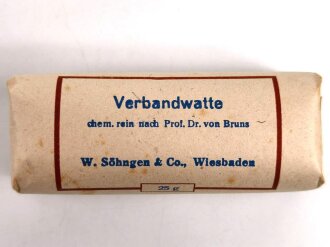 Pack " Verbandwatte" 25g, "Wundwatte Z" Breite 10cm