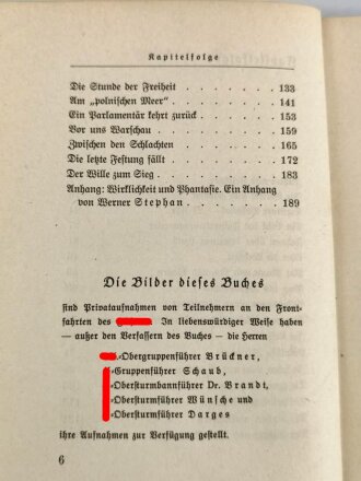 Otto Dietrich "Auf den Strassen des Sieges" 1939, 207 Seiten, DIN A5, gebraucht