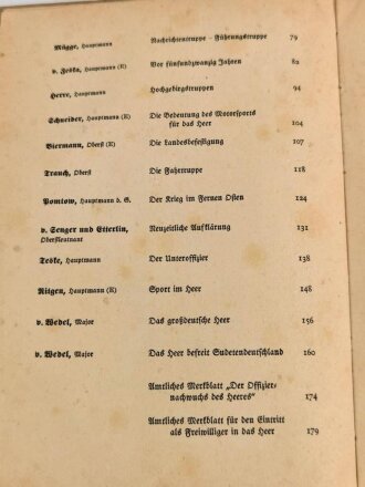 "Jahrbuch der deutschen Heeres 1939" 182 Seiten, über DIN A5, gebraucht