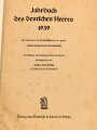 "Jahrbuch der deutschen Heeres 1939" 182 Seiten, über DIN A5, gebraucht