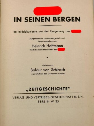 "Hitler in seinen Bergen" Bilddokumente aus der Umgebung des Führers, gebraucht