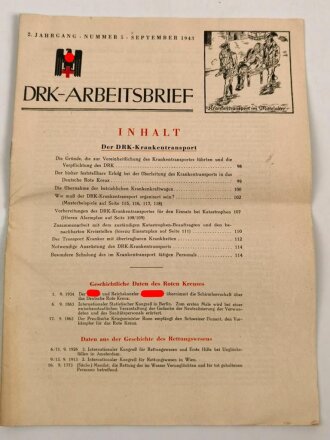 "DRK-Arbeitsbrief" Nummer 5, September 1943,...