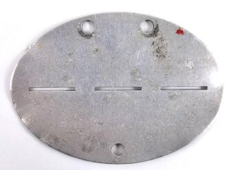 Erkennungsmarke Wehrmacht aus Aluminium eines Angehörigen, " St./N.33 " Stamm Nachrichten 33