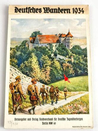 Reichsverband für Deutsche Jugendherbergen, Wandkalender "Deutsches Wandern 1934"