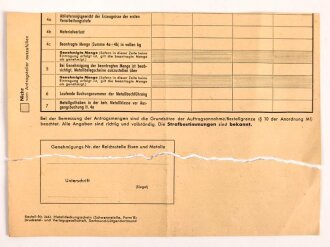 Vermisstenmeldung eines Angehörigen der Feldgendarmerie von 1944, Ludwigshafen