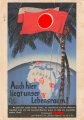 Ansichtskarte "Auch hier liegt unser Lebensraum!" eingerissen, gelaufen 1935