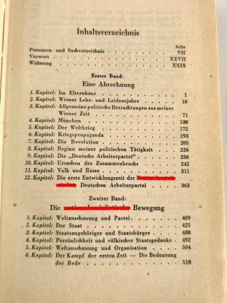 Adolf Hitler " Mein Kampf" Kriegsausgabe / Hochzeitsausgabe  der Gemeinde Edenkoben in der Pfalz. Sehr guter Zustand, mit Schutzhülle