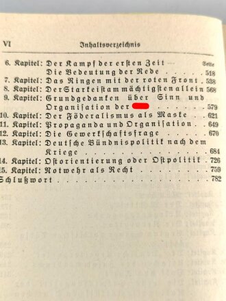 Adolf Hitler " Mein Kampf" blaue Ganzleinenausgabe von 1940. Widmung der Industrie - und Handelskammer Koblenz von 1941