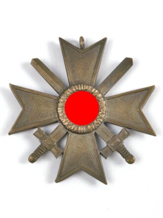 Kriegsverdienstkreuz 2. Klasse 1939 mit Schwertern, Bandring fehlt, Buntmetall