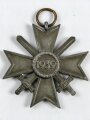 Kriegsverdienstkreuz 2. Klasse 1939 mit Schwertern, Hersteller 16 im Bandring für " Alois Rettenmaier, Schwäbisch-Gmünd " Zink