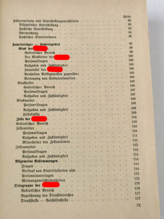 Organisationsbuch der NSDAP, 5.Auflage 1938, 592 Seiten,  gebraucht