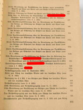 Organisationsbuch der NSDAP, 5.Auflage 1938, 592 Seiten,  gebraucht