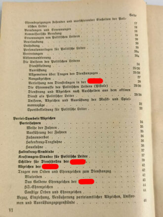 Organisationsbuch der NSDAP, 5.Auflage 1938, 592 Seiten,  gebraucht