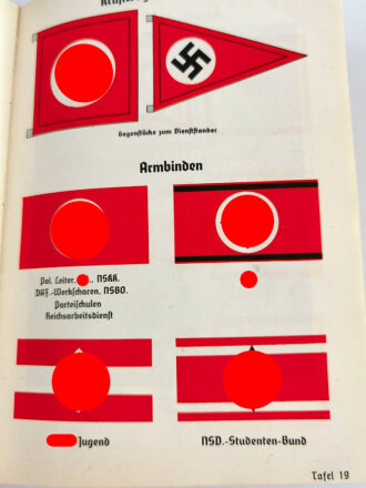 Organisationsbuch der NSDAP, 3.Auflage 1937, 556 Seiten,  gebraucht