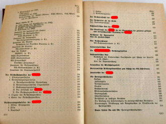 Organisationsbuch der NSDAP, Auflage 1936 , 550 Seiten, die beiden Blätter vor dem Bildnis A.H. fehlen, gebraucht