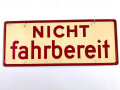 Schild für KFZ Instandsetzungseinheiten der Wehrmacht 10 x 25cm