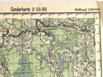 Sonderkarte Russland 0-36-89, datiert 1938, Maße:...