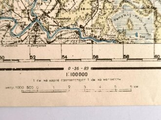 Sonderkarte Russland 0-36-77, datiert 1941, Maße:...