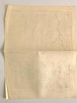 Sonderkarte Russland 0-36-88, datiert 1942, Maße: 35,5 x 45cm ,gebraucht