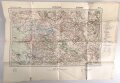 Landkarte Wehrmacht Frankreich, La Rochelle,  Maße: 57 x 79,5 cm, stark gebraucht