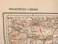 Landkarte Wehrmacht Frankreich, La Rochelle,  Maße: 57 x 79,5 cm, stark gebraucht