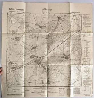 Landkarte Wehrmacht, Topgraphische Karte 3348 Werneuchen,...