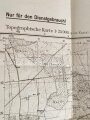 Landkarte Wehrmacht, Topgraphische Karte 3348 Werneuchen, datiert 1941, Maße: 60 x 56,5 cm, gebraucht