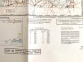 Militärgeographische Objektkarte von England, Nr. 6 Nord Midlands, datiert 1941, Maße: 74 x 99 cm