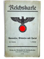 Reichskarte, Ammersee, Würmsee und Isartal, Maße: 62 x 57,5 cm