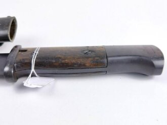 Kriegsmarine, Seitengewehr 84/98 für K98 , die Parierstange mit " Ostsee" Stempelung, gebraucht