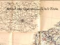 Karte der Kartenstelle 405 Paris " Ablauf der Operationen vom 10.5.-25.6.40", Maße: 89 x 109 cm, gebraucht